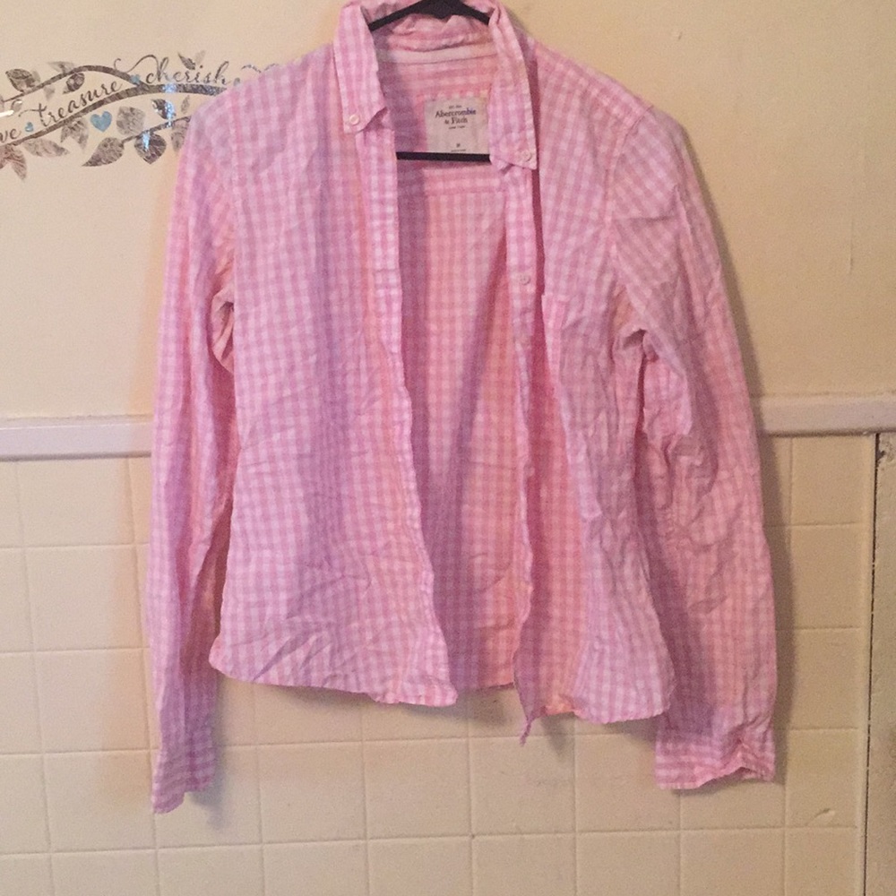 🌟Abercrombie & Fitch Pink Flannel🌟